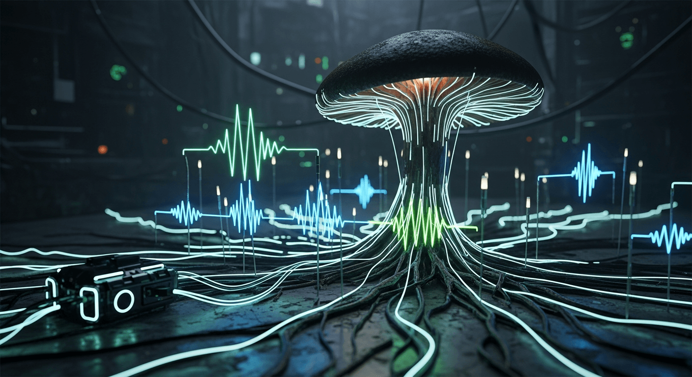 Cover image for Someone Is Building Computers out of Mushrooms